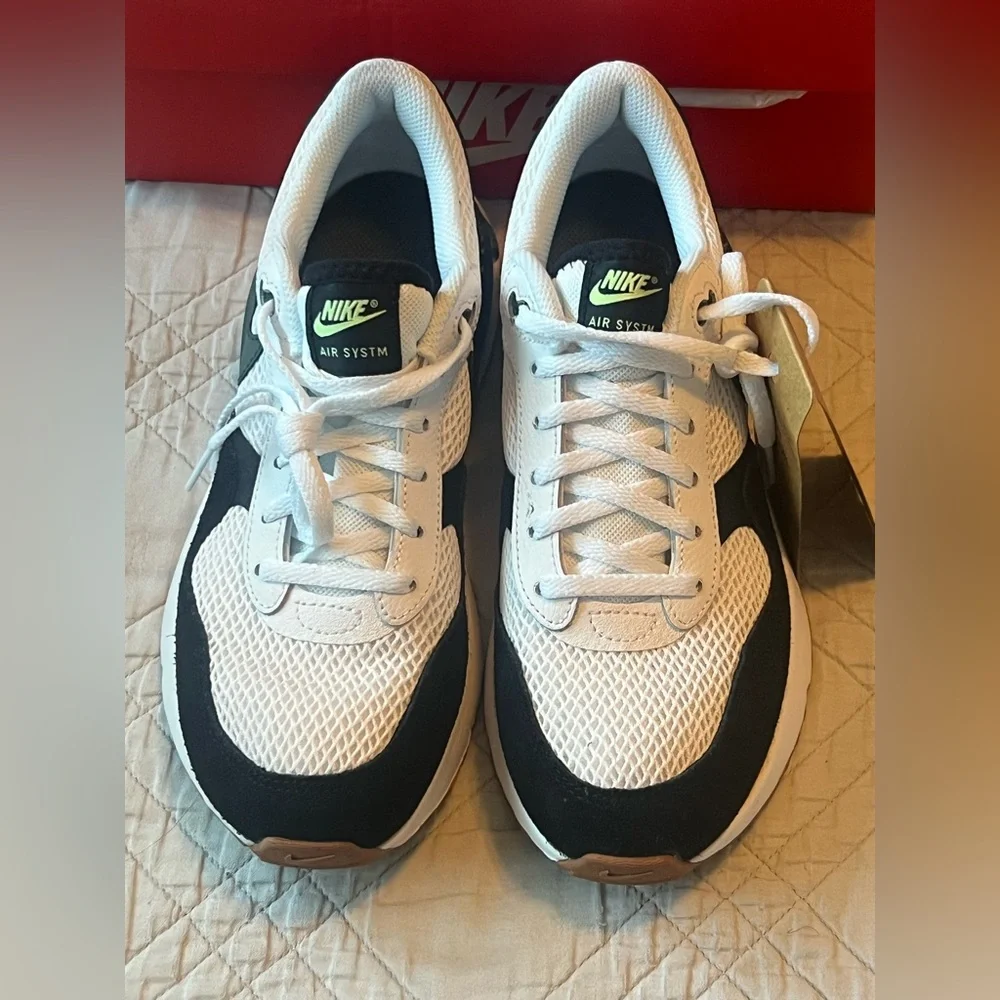Nike Air Max SYSTM, White/Black/Barely Volt/Vintage Green, size 6Y (NIB) - Picture 4 of 11